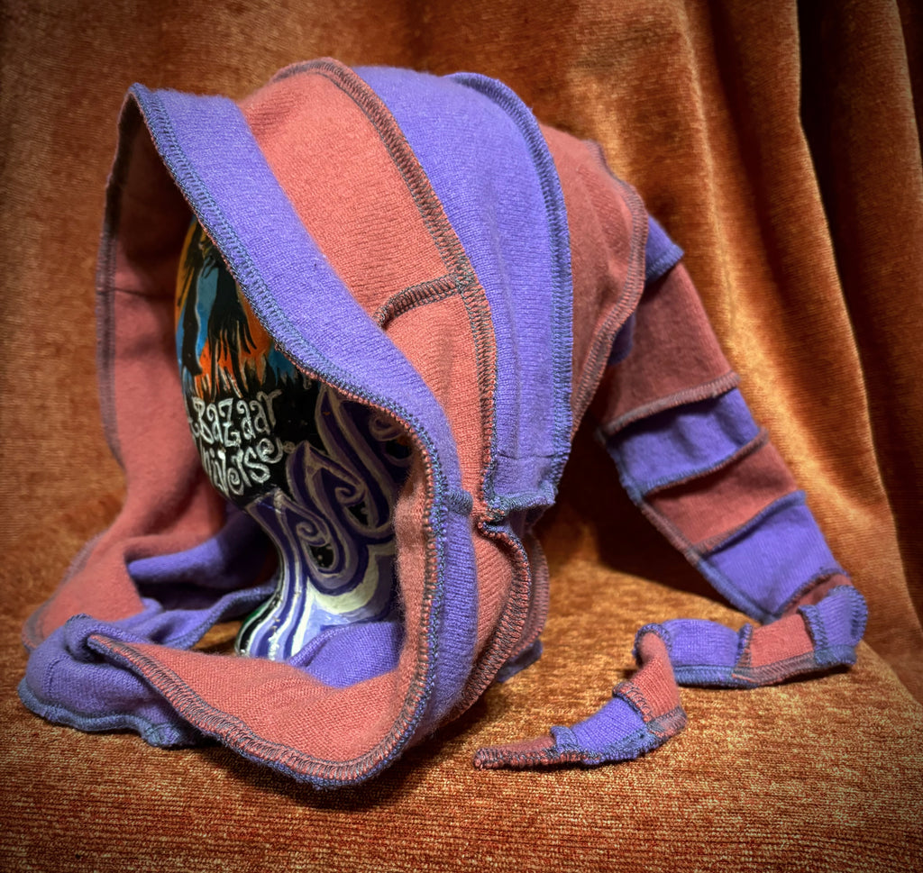 Lilac & Dark Rose hood