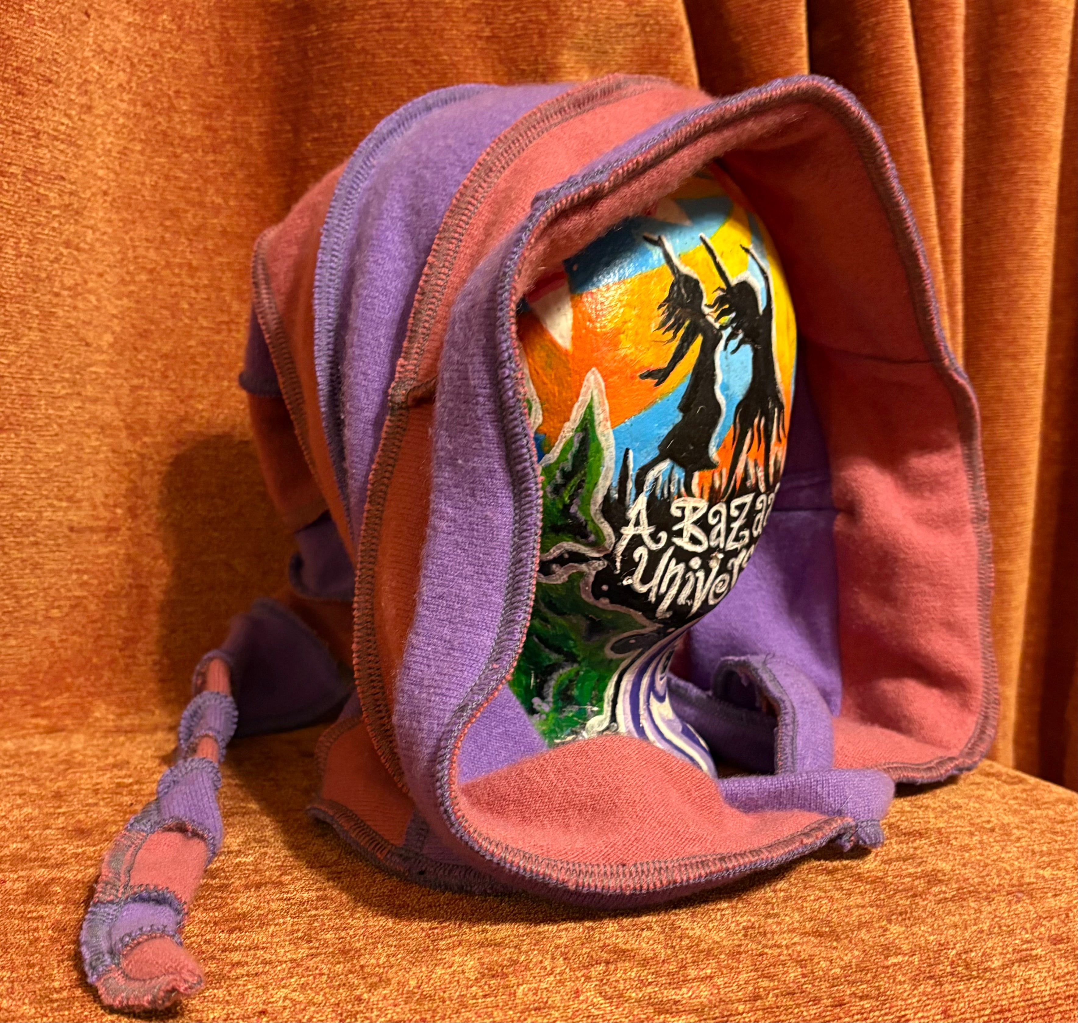 Lilac & Dark Rose hood