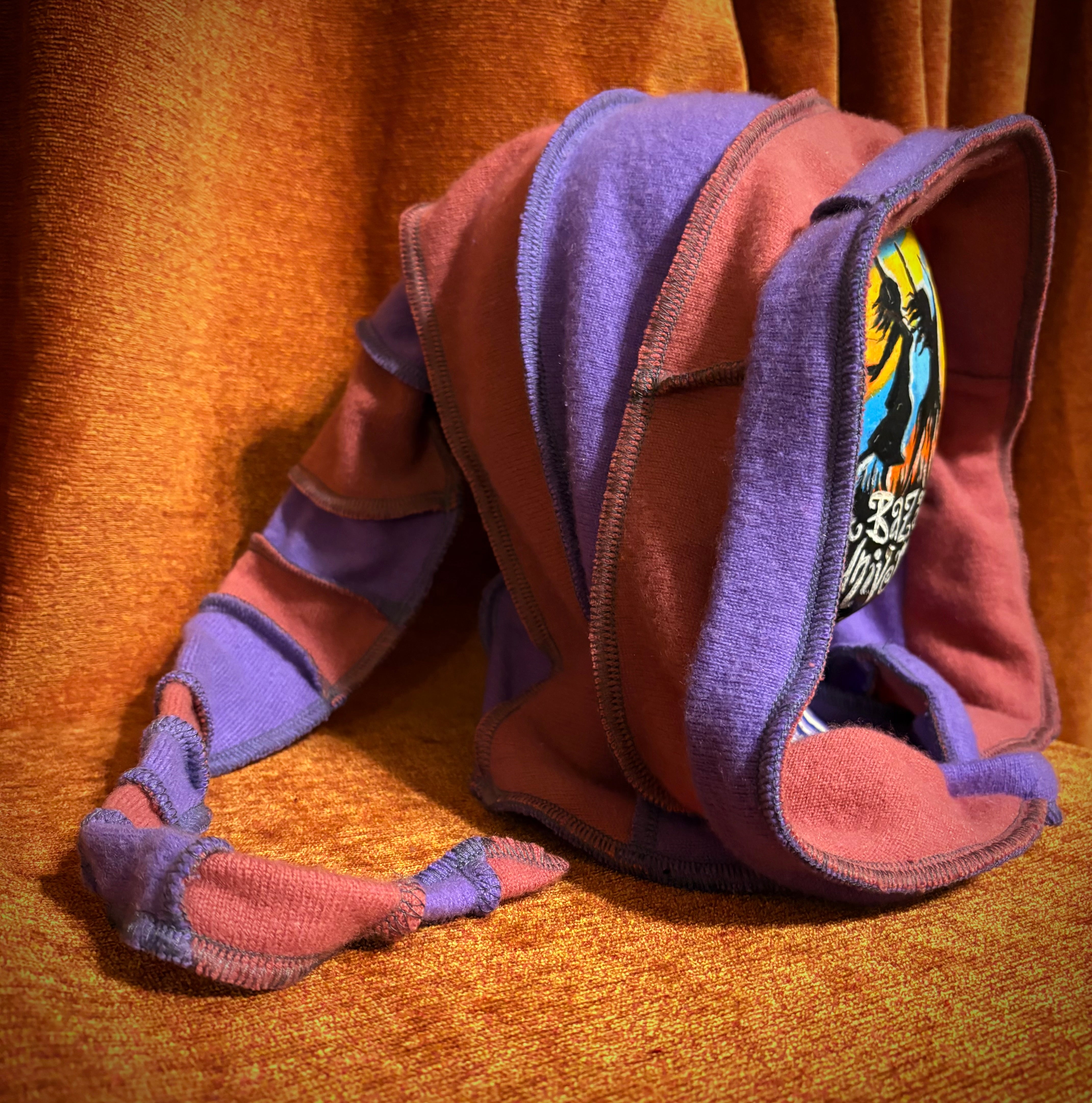 Lilac & Dark Rose hood