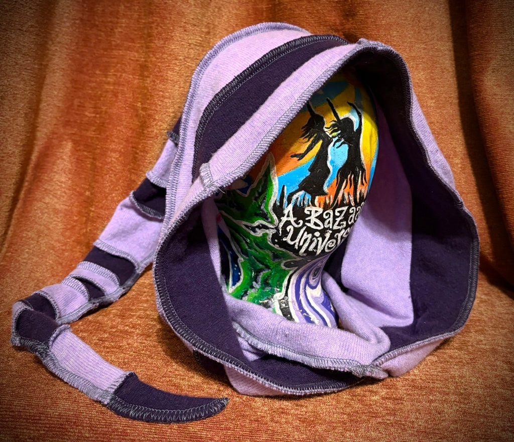 Lavender and Dark Purple hood