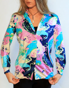 Psychedelic Button Up Sz SM