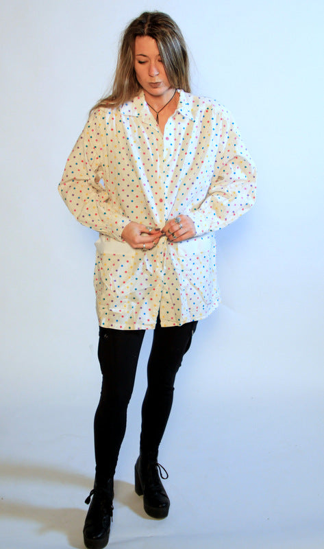 Beach Polka dot button up