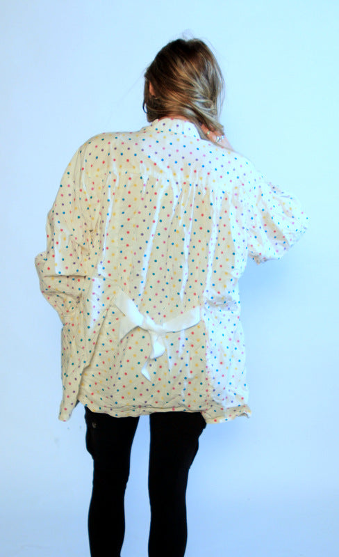 Beach Polka dot button up