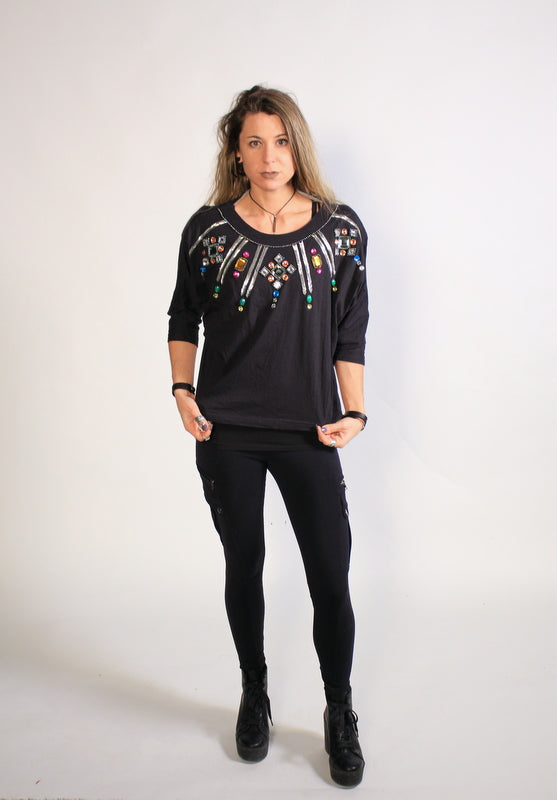 Women's Spree International Jeweled Vintage 80's/ 90's Shirt