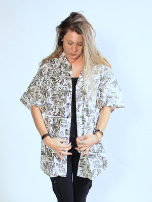 80's Abstract Print SZ L