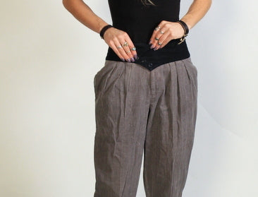 Sasson Grey and Black Corduroy Pants