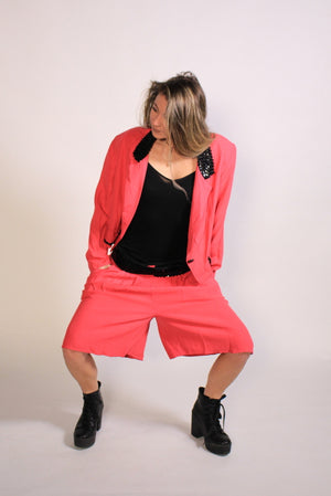 HOT Pink Two- Piece Sz L