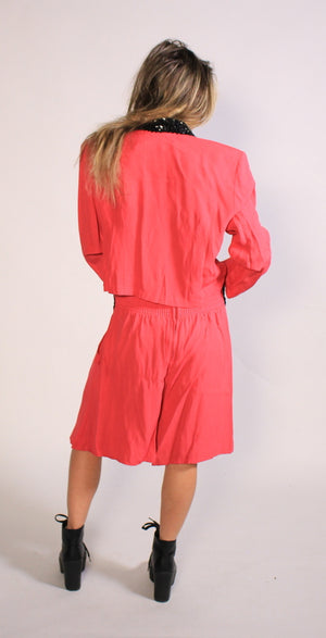 HOT Pink Two- Piece Sz L