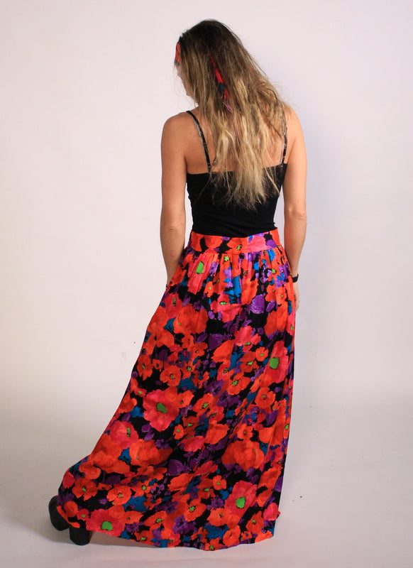 70's Handmade Psychedelic Skirt S/M