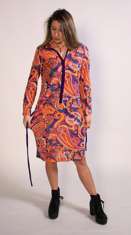 Delicious Paisley 70's Dress