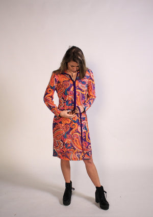 Delicious Paisley 70's Dress