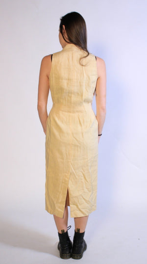 Cream Linen Sailing Dress Sz 8