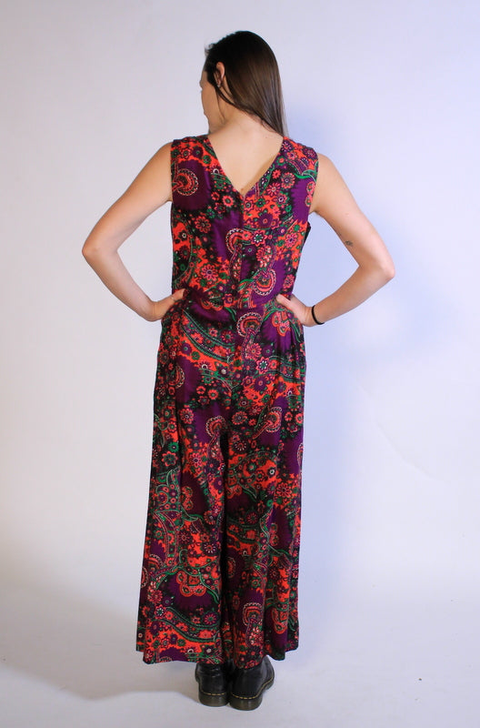 The Most Unique, Psychedelic Jumpsuit EVER Sz M/L