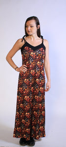 Fall Flowers Strappy Dress Sz 10