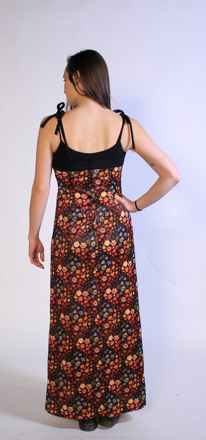 Fall Flowers Strappy Dress Sz 10