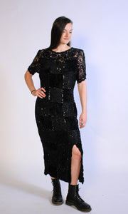 Goth Glam Sequin Dress M/L