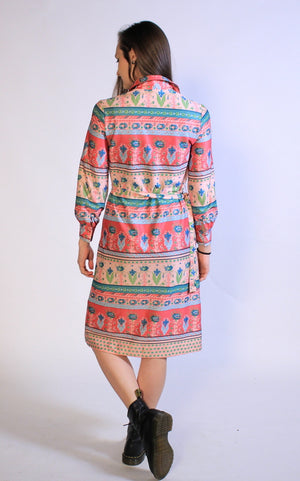 Vintage Shirt Dress M/L