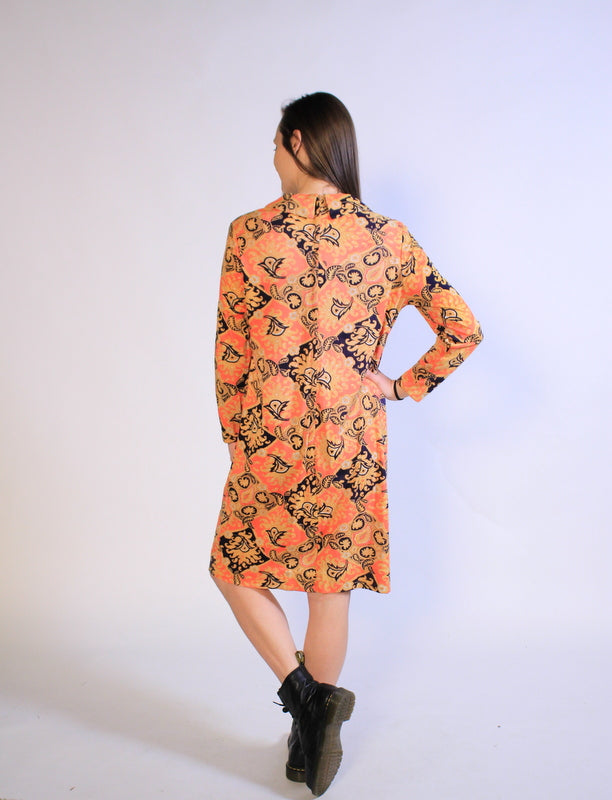 Psychedelic Creamsicle  Dress M/L