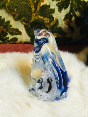 Glass Penguin with tiny penguins inside