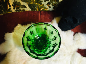 Green depression glass